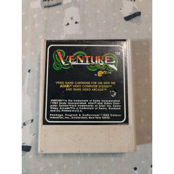 Venture for Atari 2600 - Tested & Works - Vintage 1982 - Cartridge Only - Picture 1 of 3